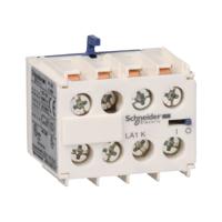 la1kn04 Schneider Electric Auxiliary Contact, 4 Contact, 4NC, Front Mount LA1K