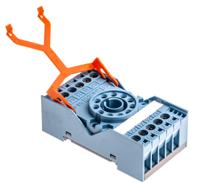 s3-b Releco MRC 11 Pin 250V ac DIN Rail Relay Socket, for use with MRC Series 11-Pin Relay