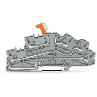 2003-6644 WAGO  TOPJOB S Series Grey, 2.5mm², 3-Level, Push In Termination