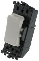 56891-blk MK Electric 1 Way Black Rocker Switch Grid Module 20A, Grid Plus Series