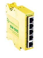 sw-505 Brainboxes DIN Rail Mount Industrial Ethernet Switch, 5 RJ45 Ports