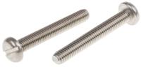 914-1591 RS PRO Slot M5 Pan A2 304 Stainless Steel Machine Screws DIN 85 x 35.0mm