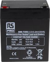 686-7253 RS PRO 12V T1 Sealed Lead Acid Battery, 5Ah