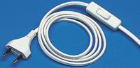 140302095 Kopp Unterminated Plug to Type C Europlug Plug Power Cord, 2m