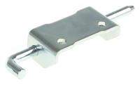 12-a-3860 Pinet Steel Latch Hinge, Bolt-on Fixing, 82mm x 21mm x 2.8mm