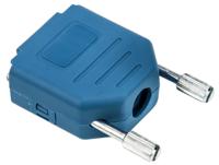 mhdppk9-b-k MH Connectors MHDPPK-SLIM Series Polyamide D Sub Backshell, 9 Way, Strain Relief