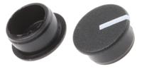 c111-blk Sifam 11.5mm Black Potentiometer Knob Cap, C111-BLK