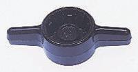 771-752 RS PRO Black 2-Arm Clamping Knob, M6, Unthreaded Hole