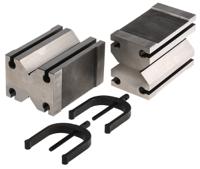 460-1102 RS PRO Chrome Steel Screw Clamping V-Block, 63.6mm Capacity