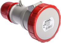 3183247 Scame IP66, IP67 Red Cable Mount 3P + N + E Industrial Power Socket, Rated At 32A, 415 V