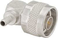 53s205-308n5 Rosenberger, Plug Cable Mount N Connector, 50Ω, Crimp, Solder Termination, Right Angle Body