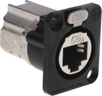ne8fdx-p6-b Neutrik, etherCON CAT6A D shape Connector for use with etherCON Connectors