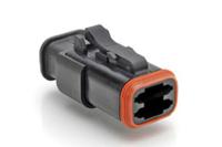 at06-4s-sr01blk Amphenol Industrial, AT Automotive Connector Plug Black Cable Mount 4 Way, Crimp Termination AT06-4S-SR01BLK