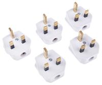 490-015 RS PRO UK Mains Plug, 13A White, Cable Mount Thermoplastic, Urea Formaldehyde, 250 V
