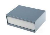 266-4955 RS PRO Grey Cold Rolled Steel Instrument Case, 204 x 152 x 76mm