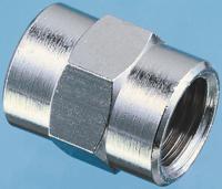 0902-10-17 Legris LF3000 Series Straight Threaded Adaptor, G 1/8 Female to G 3/8 Female, Threaded Connection Style