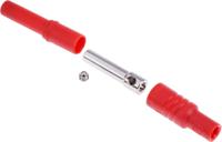 934096101 Hirschmann Test & Measurement Red Female Banana Socket, 4 mm Connector, Screw Termination, 24A, 1000V ac/dc, Nickel