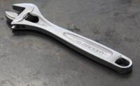 113a10c Facom Adjustable Spanner, 255 mm Overall, 30mm Jaw Capacity, Metal Handle