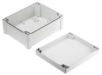 ta-241911-enclosure Fibox TEMPO Series Grey ABS Enclosure, IP65, Grey Lid, 240 x 191 x 107.4mm