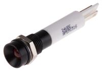 843-2480 RS PRO Orange Panel Mount Indicator, 21.6 → 26.4V dc, 8mm Mounting Hole Size, IP67