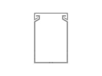 1set411014r0000 PVC Cable Trunking Accessory, 40 x 60mm