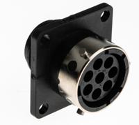 utg0128s Souriau Sunbank by Eaton Circular Connector, 8 Contacts, Flange, Standard Connector, Plug, Female, IP40, UTG Series