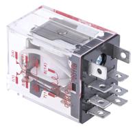 450-0330 RS PRO Plug In Power Relay, 240V ac Coil, 10A Switching Current, DPDT