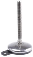 a205008 Nu-Tech Engineering M16 100mm Dia. Stainless Steel Adjustable Foot, 1000kg Static Load Capacity 3.5° Tilt Angle
