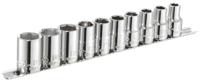 e034837 Expert by Facom 10-Piece Metric 1/2 in Standard Socket Set , 6 point
