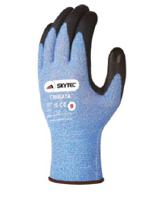 sky90 Skytec TRIGATATM Blue Fibreglass, Nylon Cut Resistant Gloves, Size 6, Polyurethane Coating