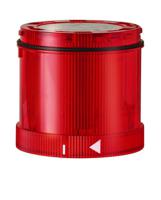 64413075 Werma 644 Series Red Rotating Effect Beacon Unit, 24 V AC/DC, LED Bulb, AC, DC, IP65