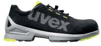 8544837 uvex 1 Unisex Black, Grey, Yellow Composite Toe Capped Safety Trainers, UK 4, EU 37