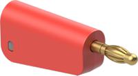 641045-22 Staubli Red Plug Test Plug, Screw Termination, 32A, 30V ac, Gold Plating