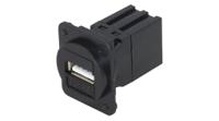 kcuaa2dpm TUK Limited Straight, Panel Mount, Socket Type USB Type A 2.0 Coupler