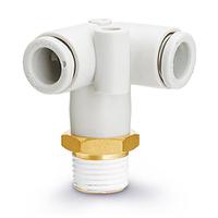 kq2d04-m5a SMC KQ Series Union Y, Push In 4 mm to M5 x 0.8 Male, Threaded-to-Tube Connection Style, KQ2D04-M5A
