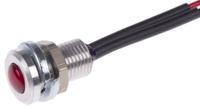 oxlclh63fl30al Oxley Red Panel Mount Indicator, 1.9V dc, 6.4mm Mounting Hole Size, Lead Wires Termination, IP66