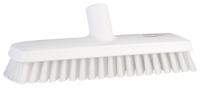 70435 Vikan Medium Bristle White Deck Brush, 32mm bristle length, Polyester, Polypropylene, Stainless Steel bristle material