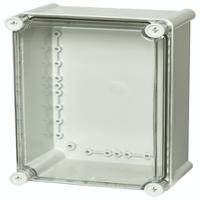 pc-2819-18-t-2fsh-encl Fibox PC Series Grey Polycarbonate General Purpose Enclosure, IP65, IK08, Transparent Lid, 280 x 190 x 180mm