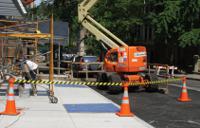 skipper01-o-by Skipper Black & Yellow Retractable Barrier, 9m, Yellow/Black Tape