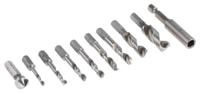 4450905 EXACT 11-Piece Twist Drill Bit Set for Metal, 10mm Max, 3mm Min, HSS Bits