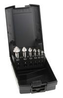 4405727 EXACT HSS-E Countersink Drill Bit Set, 6.3 mm, 8.3 mm, 10.4 mm, 12.4 mm, 16.5 mm, 20.5 mm Head, 3 Flute(s), 90°, 6