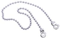 506-7323 RS PRO Chrome Plated Brass Chain, 300mm Length