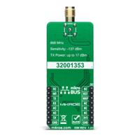 mikroe-4617 MikroElektronika LR 4 Click 32001353, TXB0106 LoRa Add On Board for mikroBUS socket 863 → 870MHz MIKROE-4617
