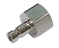 176-2008 RS PRO Nickel Plated Brass Female Coupler Nipple, G 1/8 Female Threaded