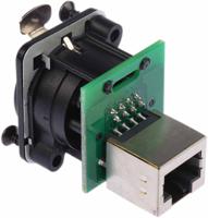 rsne8fdp-b Neutrik EtherCon Series 2-Port RJ45 Female Adapter, Cat5e, Unshielded