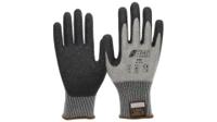 6720-10 NITRAS SAFETY Black, Grey Yarn Yarn Glove, Size 10, Latex Coating
