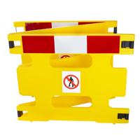 3r0 Addgards Yellow Polyethylene Folding Barrier