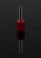 458-774 RS PRO Insulated Crimp Bootlace Ferrule, 8mm Pin Length, 1.7mm Pin Diameter, 1.5mm² Wire Size, Red