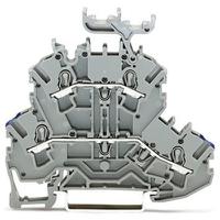 2002-2232 WAGO  TOPJOB S Series Grey, 2.5mm², 2-Level, Push In Termination, ATEX, CSA, IECEx