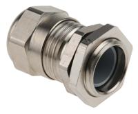 c5009000r SIB SIB-TEC Series Metallic Nickel Plated Brass Cable Gland, PG9 Thread, 4mm min., 9.5mm max., IP68